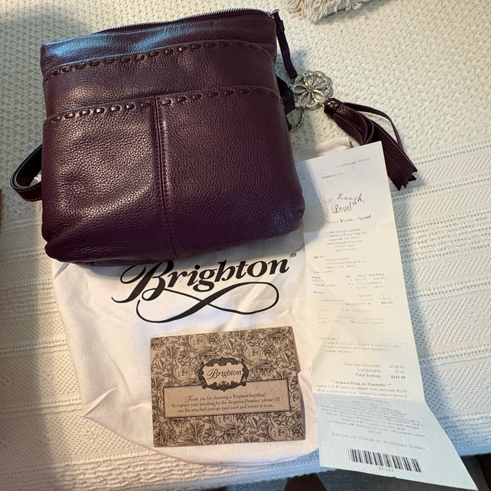 Brighton Deep Purple Crossbody Bag